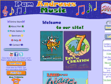 Tablet Screenshot of pamandrewsmusic.com